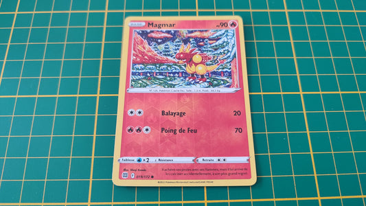 019/172 Carte Pokémon Magmar commune reverse Epée et Bouclier EB09 Stars Etincelantes #B10