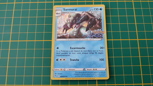 026/078 Carte Pokémon Sarmurai rare holographique Epée et Bouclier EB10.5 Pokémon Go #B10