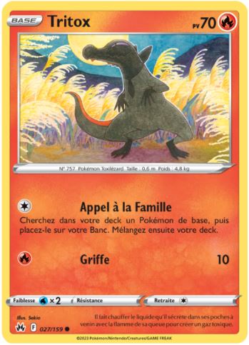 027/159 Carte Pokémon Tritox commune Epée et Bouclier EB12.5 Zénith Suprême