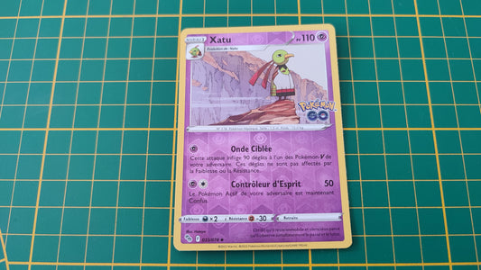 033/078 Carte Pokémon Xatu peu commune reverse Epée et Bouclier EB10.5 Pokémon Go #B10