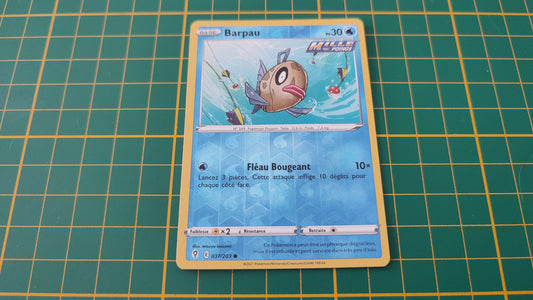 037/203 Carte Pokémon Barpau commune reverse Epée et Bouclier EB07 Evolution Céleste #B10