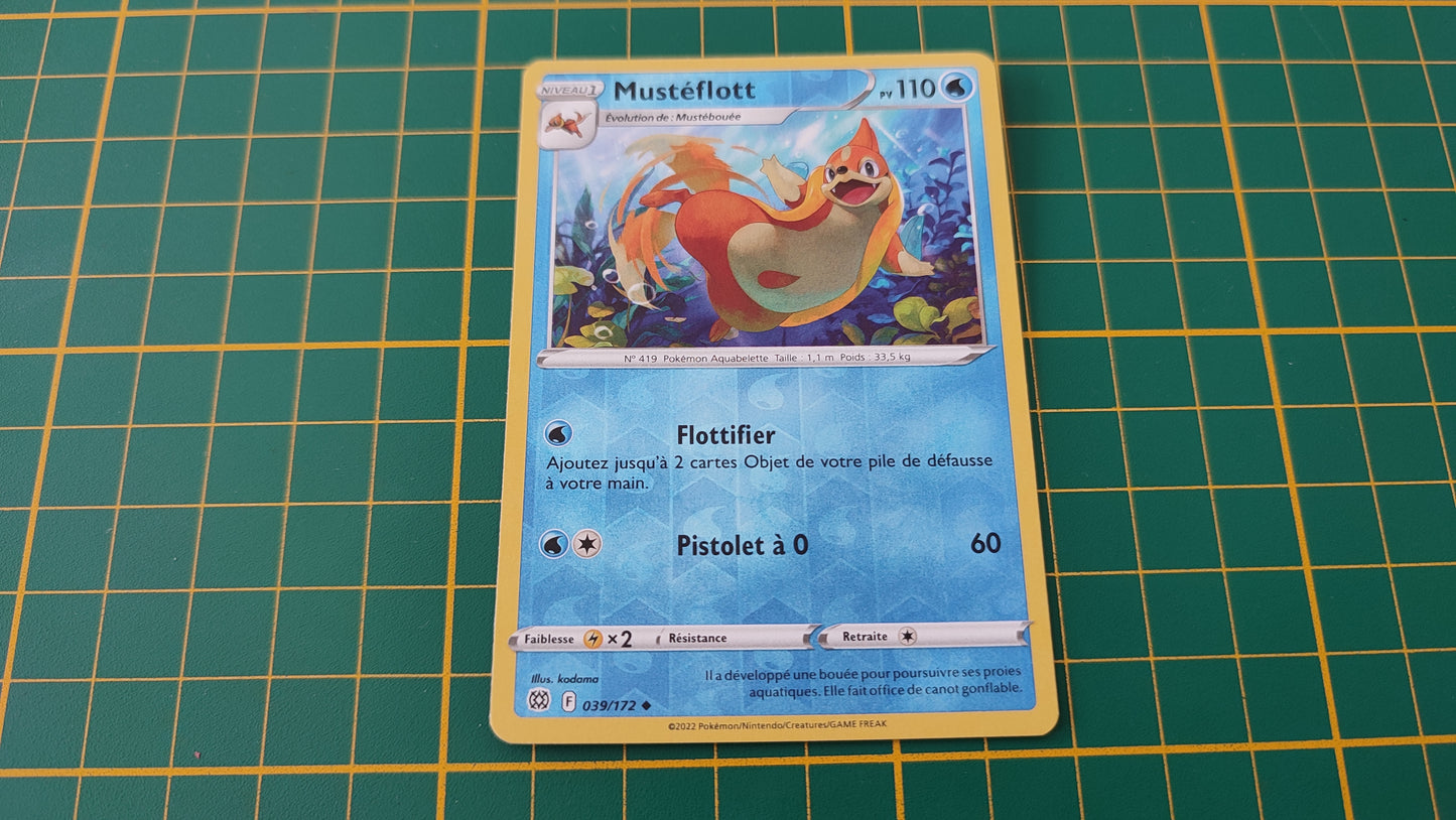 039/172 Carte Pokémon Mustéflott peu commune reverse Epée et Bouclier EB09 Stars Etincelantes #B10