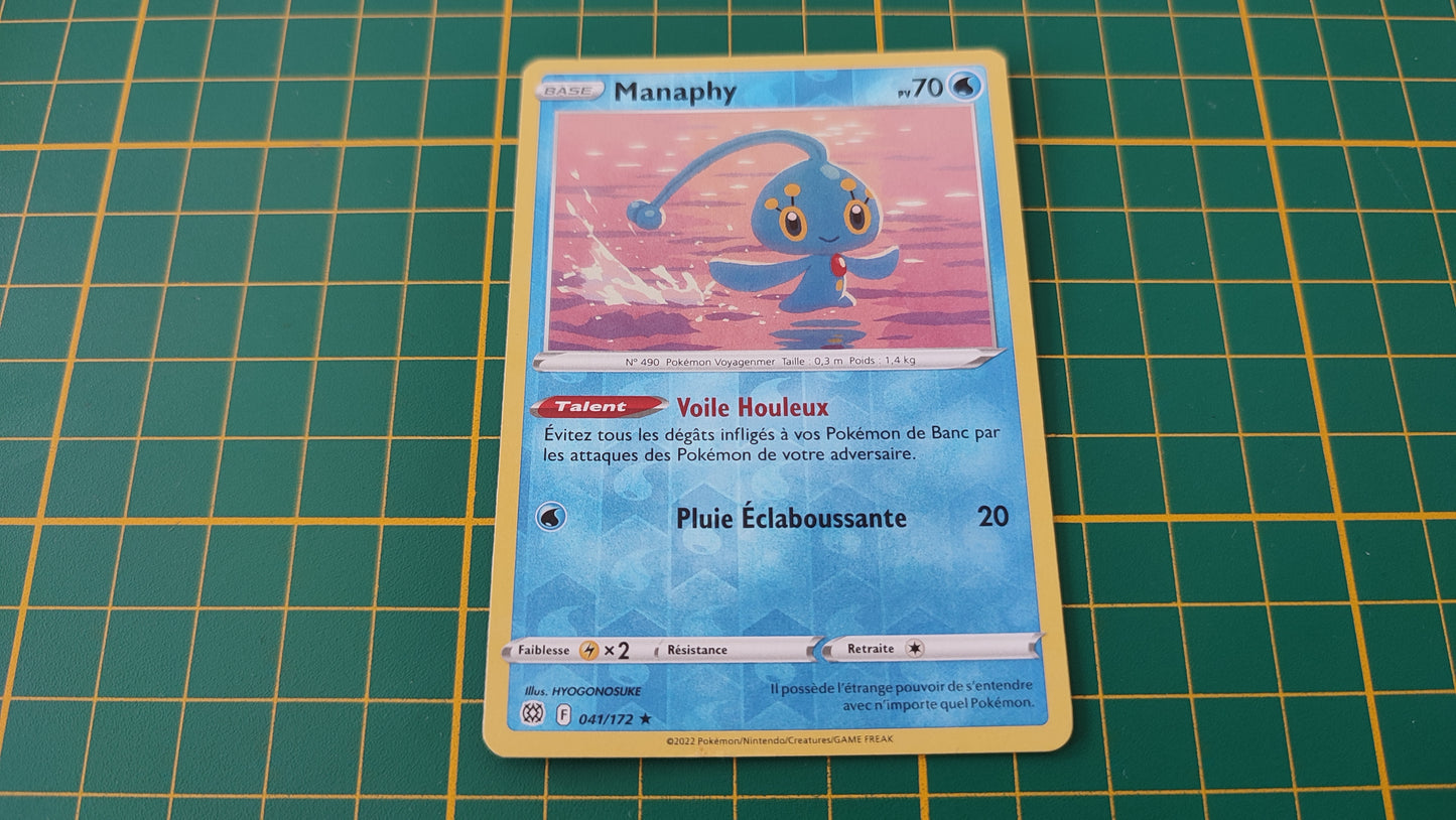 041/172 Carte Pokémon Manaphy rare reverse Epée et Bouclier EB09 Stars Etincelantes #B10