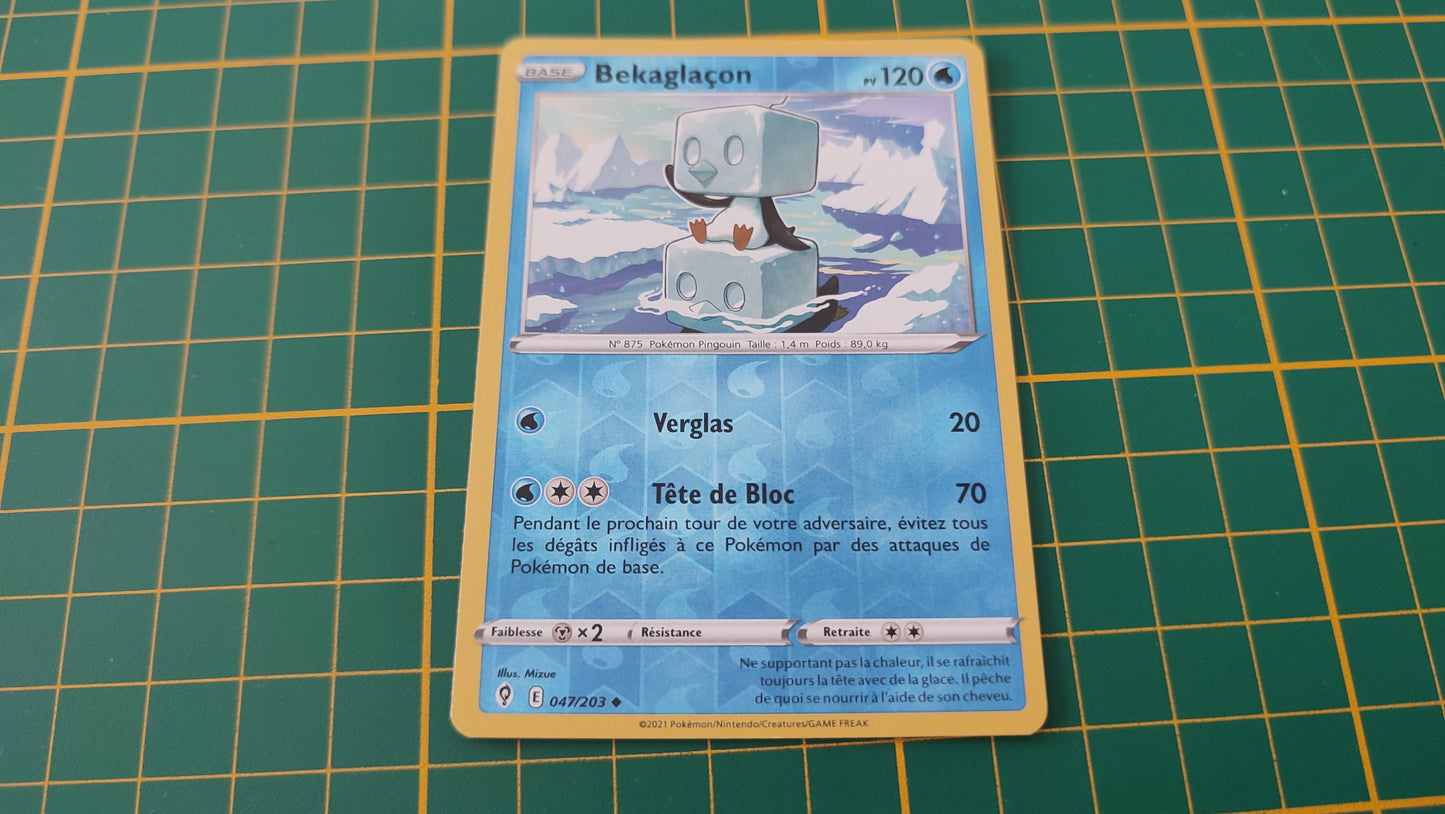 047/203 Carte Pokémon Bekaglaçon peu commune reverse Epée et Bouclier EB07 Evolution Céleste #B10