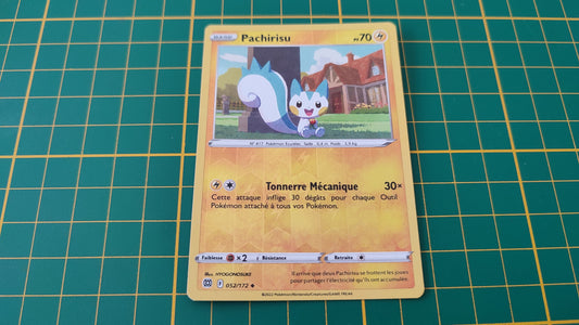 052/172 Carte Pokémon Pachirisu peu commune reverse Epée et Bouclier EB09 Stars Etincelantes #B10