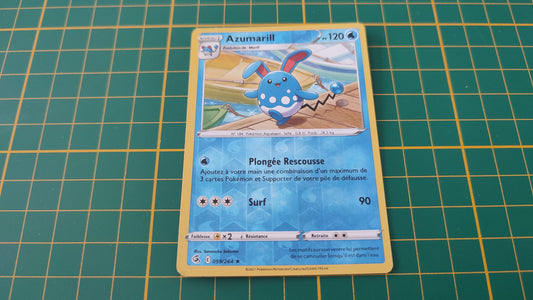059/264 Carte Pokémon Azumarill rare reverse Epée et Bouclier EB08 Poing de Fusion #B10