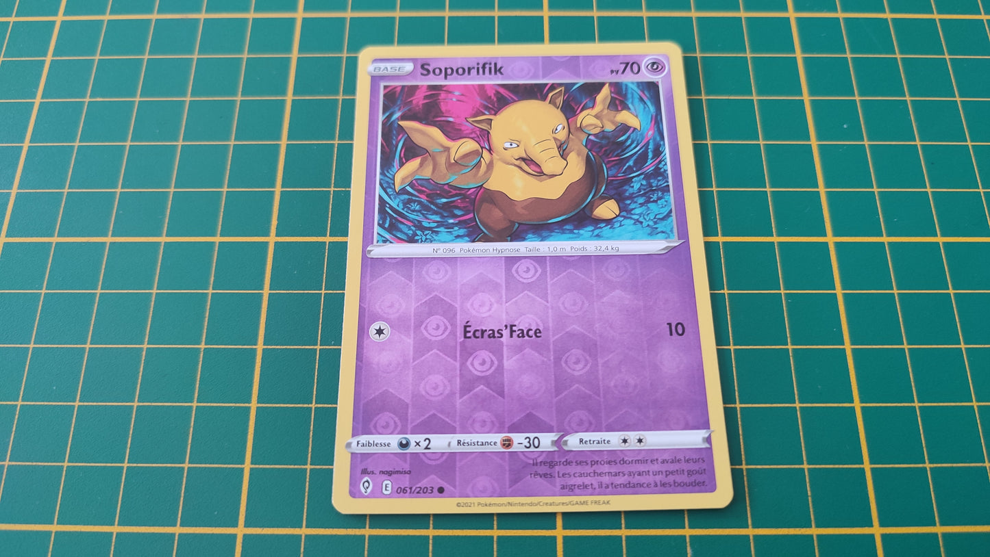 061/203 Carte Pokémon Soporifik commune reverse Epée et Bouclier EB07 Evolution Céleste #B10