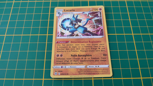 079/172 Carte Pokémon Lucario rare holographique Epée et Bouclier EB09 Stars Etincelantes #B10