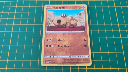 084/203 Carte Pokémon Hippopotas commune reverse Epée et Bouclier EB07 Evolution Céleste #B10