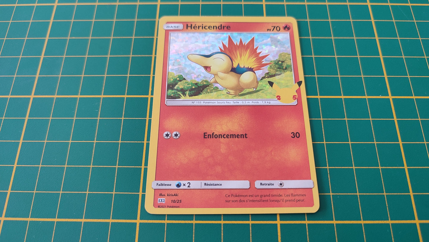 10/25 Carte Pokémon Héricendre 10/25 Holographique Promo McDonald's 2021 25 ans #B91