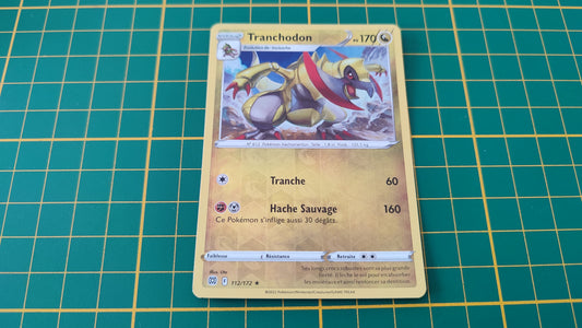 112/172 Carte Pokémon Tranchodon rare reverse Epée et Bouclier EB09 Stars Etincelantes #B10