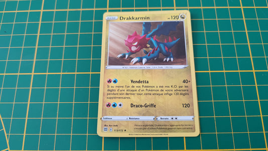 113/172 Carte Pokémon Drakkarmin rare reverse Epée et Bouclier EB09 Stars Etincelantes #B10