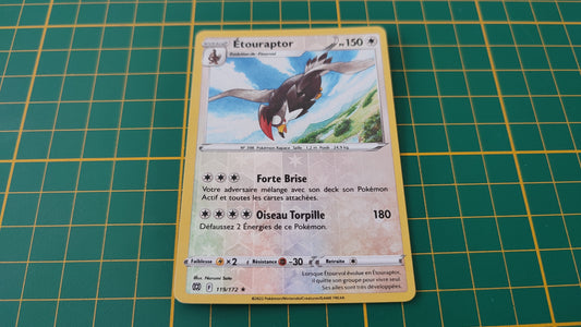 119/172 Carte Pokémon Etouraptor rare reverse Epée et Bouclier EB09 Stars Etincelantes #B10