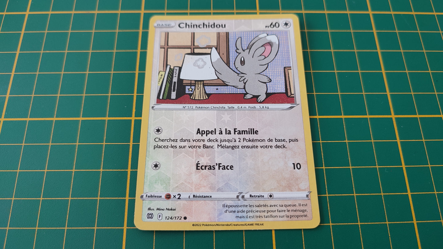 124/172 Carte Pokémon Chinchidou commune reverse Epée et Bouclier EB09 Stars Etincelantes #B10