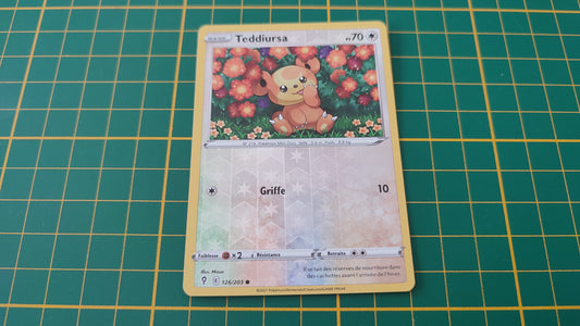 126/203 Carte Pokémon Teddiursa commune reverse Epée et Bouclier EB07 Evolution Céleste #B10