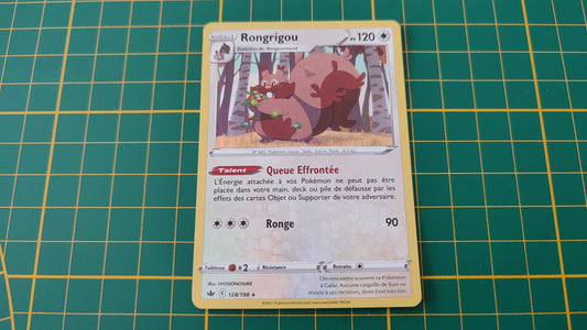 128/198 Carte Pokémon Rongrigou rare holographique Epée et Bouclier EB06 Règne de glace #B10