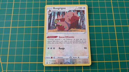 128/198 Carte Pokémon Rongrigou rare reverse Epée et Bouclier EB06 Règne de glace #B10