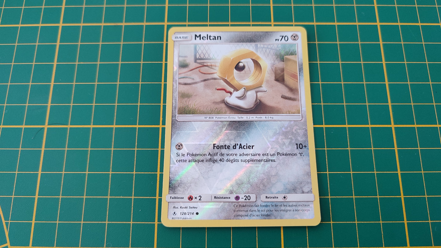 128/214 Carte Pokémon Meltan commune reverse Soleil et Lune SL10 Alliance Infaillible #B10