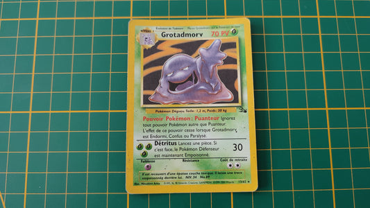 13/62 Carte Pokémon Grotadmorv 13/62 rare holographique Fossile Wizards #A73