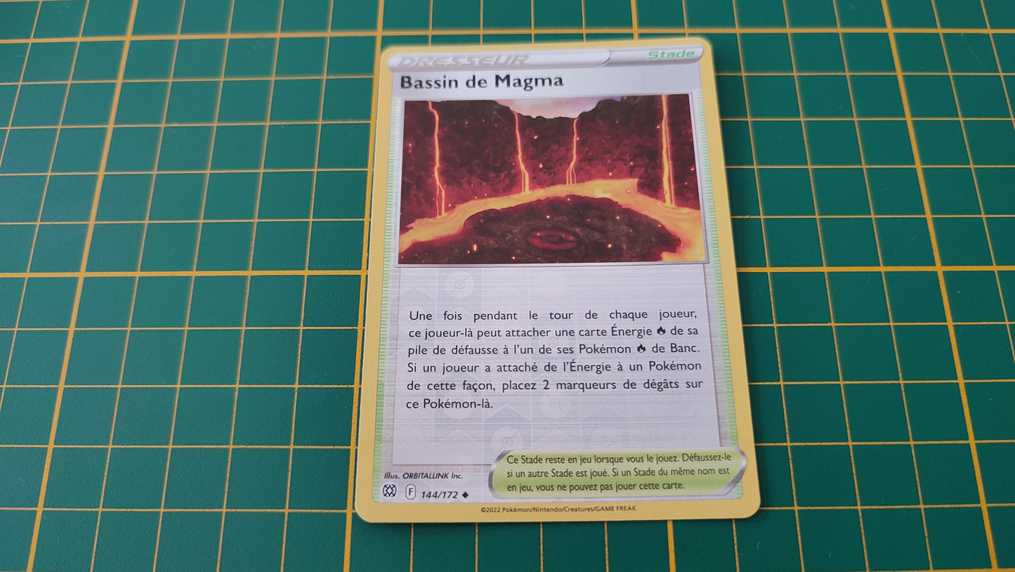 144/172 Carte Pokémon Bassin de Magma peu commune reverse Epée et Bouclier EB09 Stars Etincelantes #B10