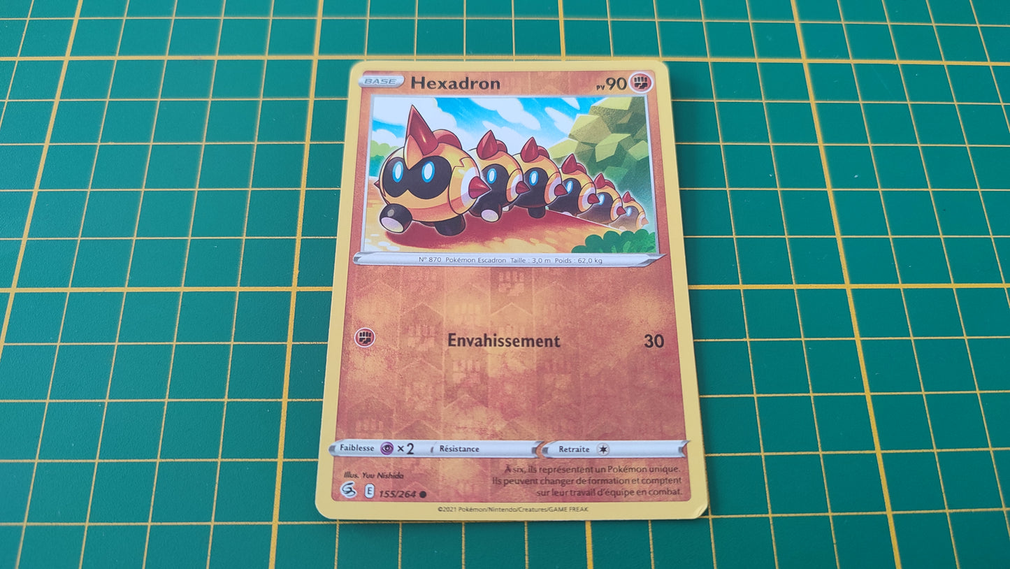 155/264 Carte Pokémon Hexadron commune reverse Epée et Bouclier EB08 Poing de Fusion #B10