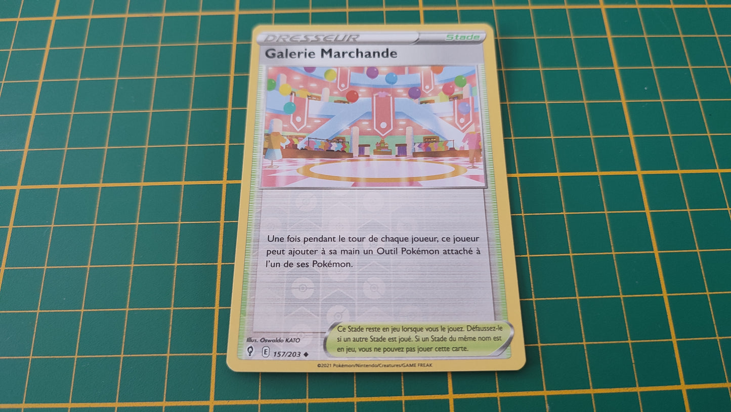 157/203 Carte Pokémon Galerie Marchande peu commune reverse Epée et Bouclier EB07 Evolution Céleste #B10