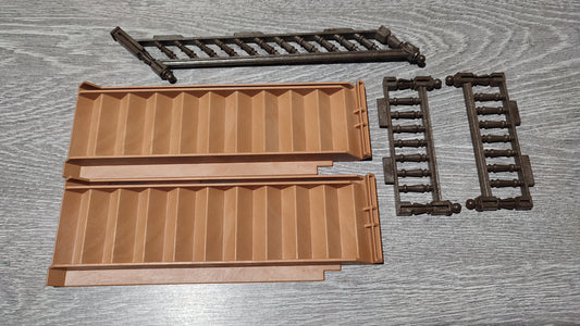 Lot pièces playmobil rampe + escalier maison belle époque 5300 5301