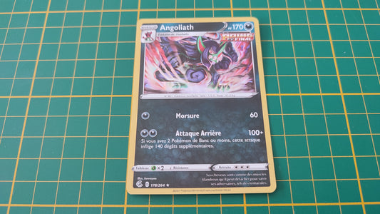 178/264 Carte Pokémon Angoliath rare holographique Epée et Bouclier EB08 Poing de Fusion #B10