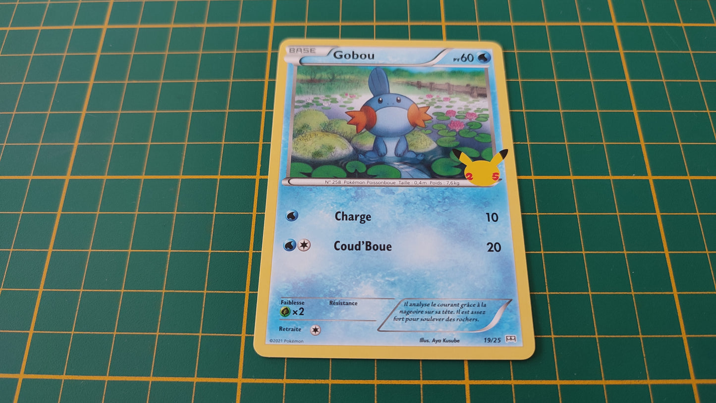 19/25 Carte Pokémon Gobou 19/25 Promo McDonald's 2021 25 ans #B91-2