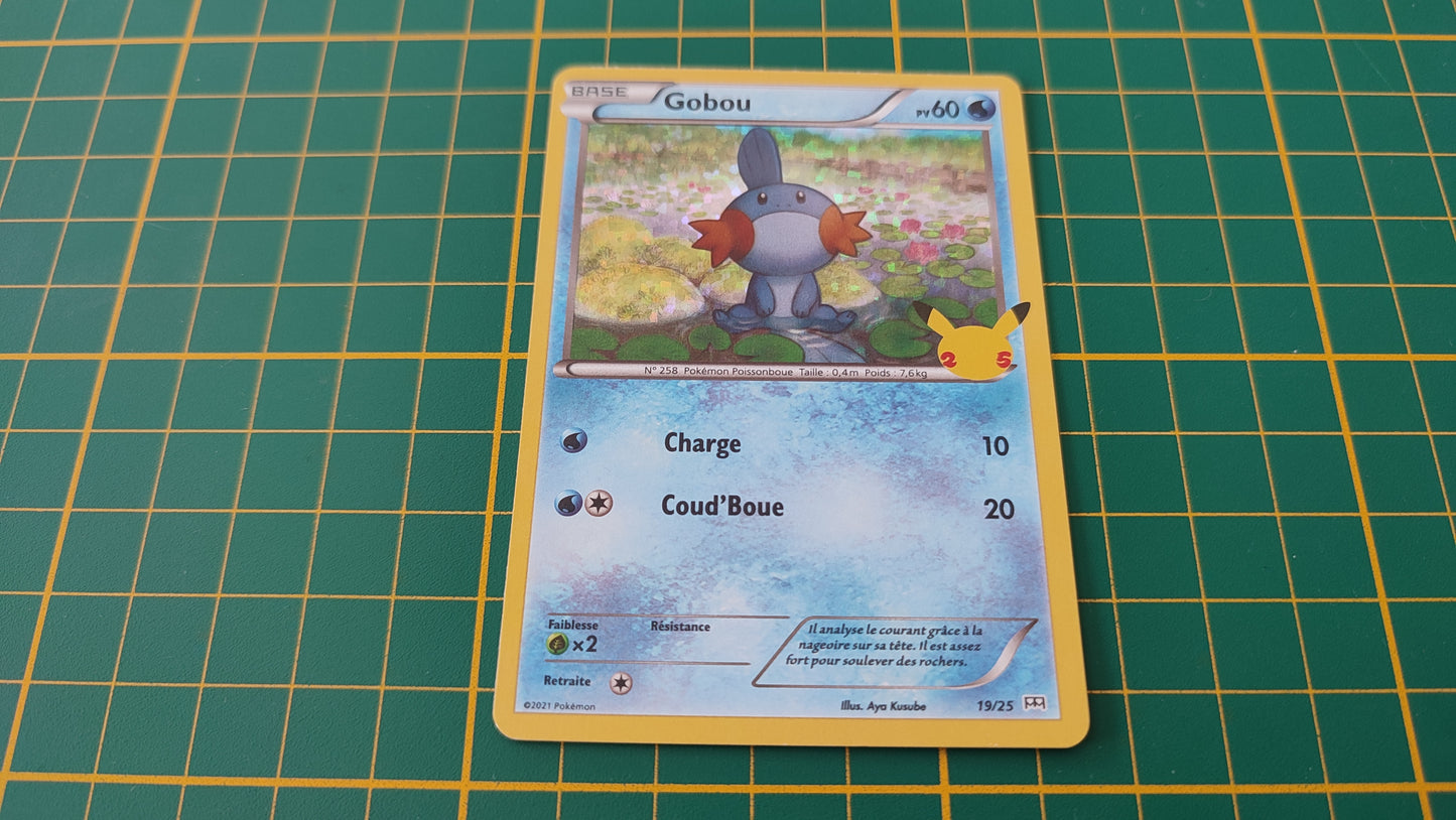 19/25 Carte Pokémon Gobou 19/25 holographique Promo McDonald's 2021 25 ans #B91