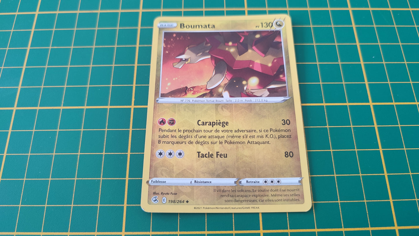 198/264 Carte Pokémon Boumata peu commune reverse Epée et Bouclier EB08 Poing de Fusion #B10