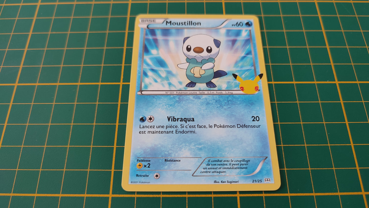 21/25 Carte Pokémon Moustillon 21/25 Promo McDonald's 2021 25 ans #B91-2