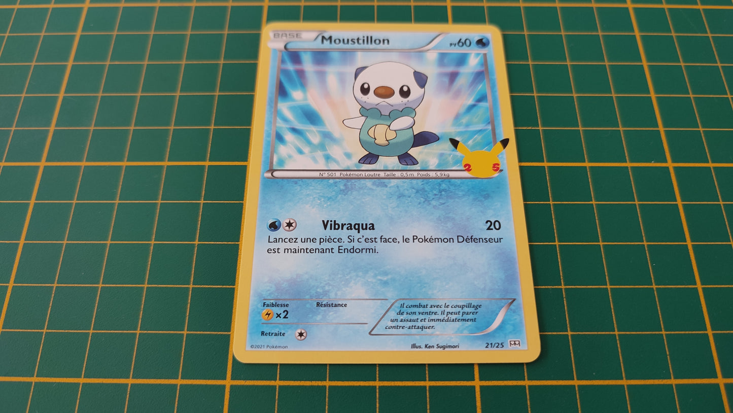 21/25 Carte Pokémon Moustillon 21/25 Promo McDonald's 2021 25 ans #B91