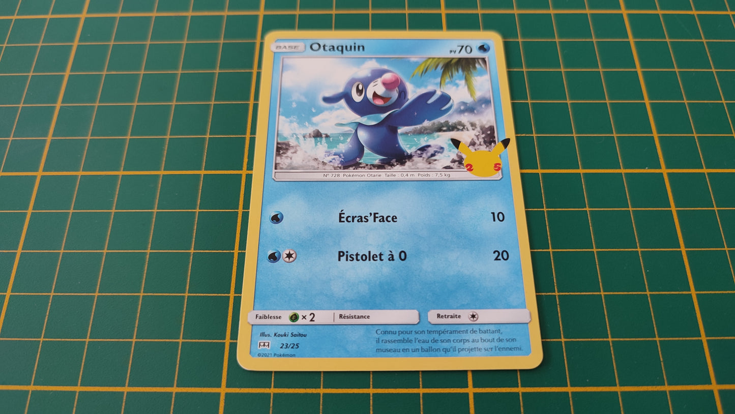 23/25 Carte Pokémon Otaquin 23/25 Promo McDonald's 2021 25 ans #B91