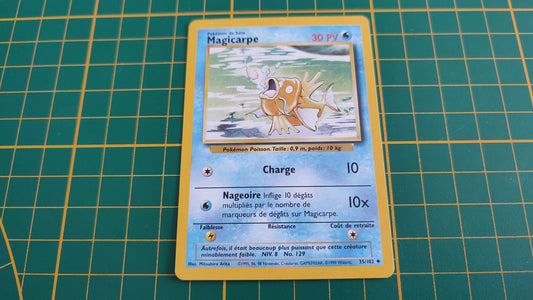 35/102 Carte Pokémon Magicarpe peu commune 35/102 Wizards Set de base #C60