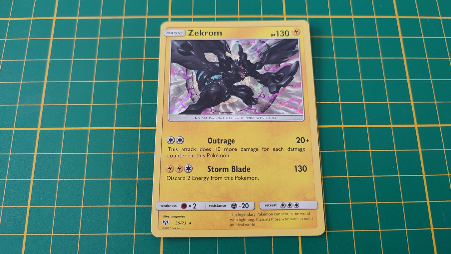 35/73 Carte Pokémon Zekrom rare holographique Soleil et Lune SL3.5 Légendes brillantes #B10