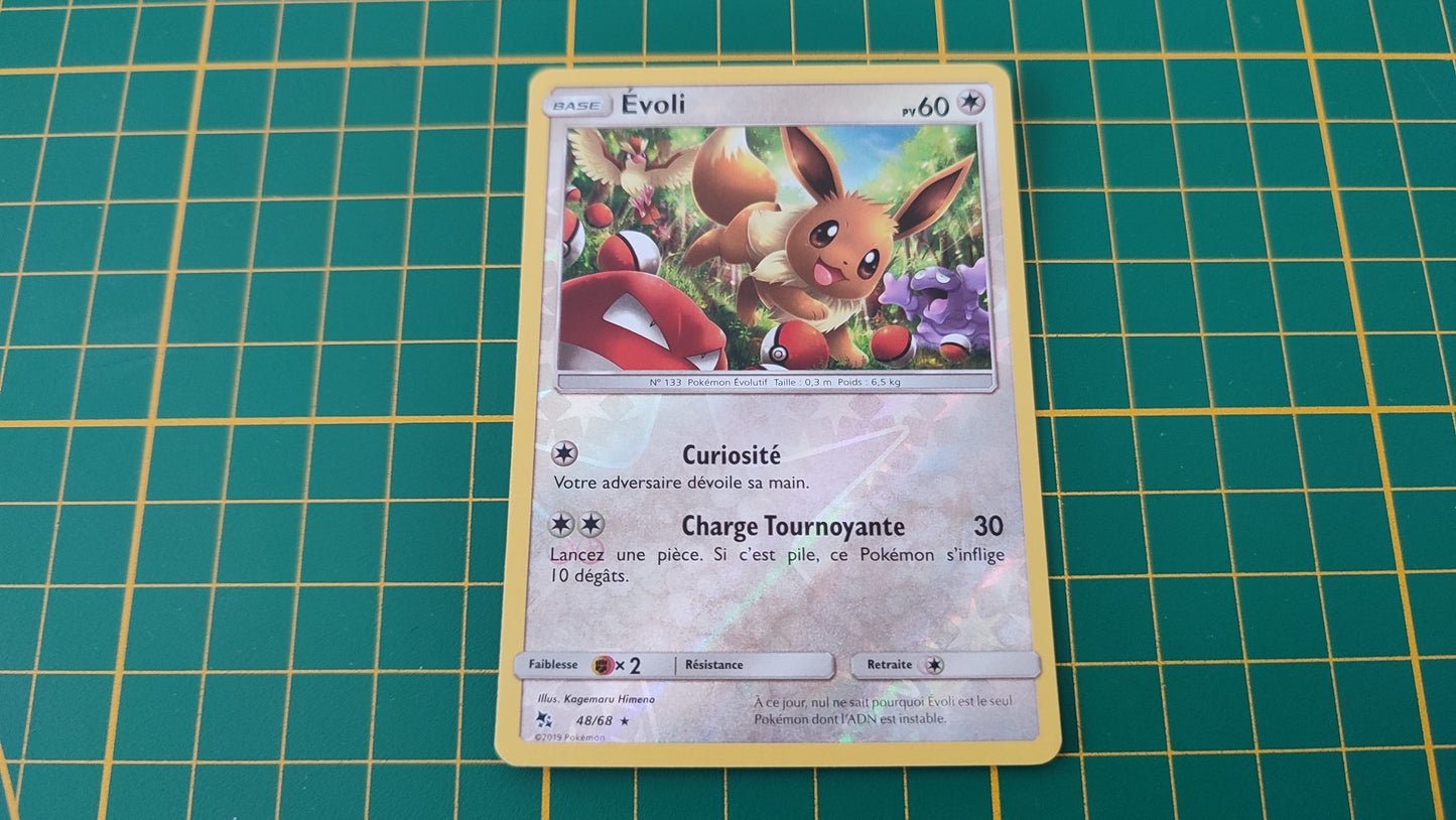 48/68 Carte Pokémon Evoli rare reverse Soleil et Lune extension SL11.5 Destinées Occultes #B10