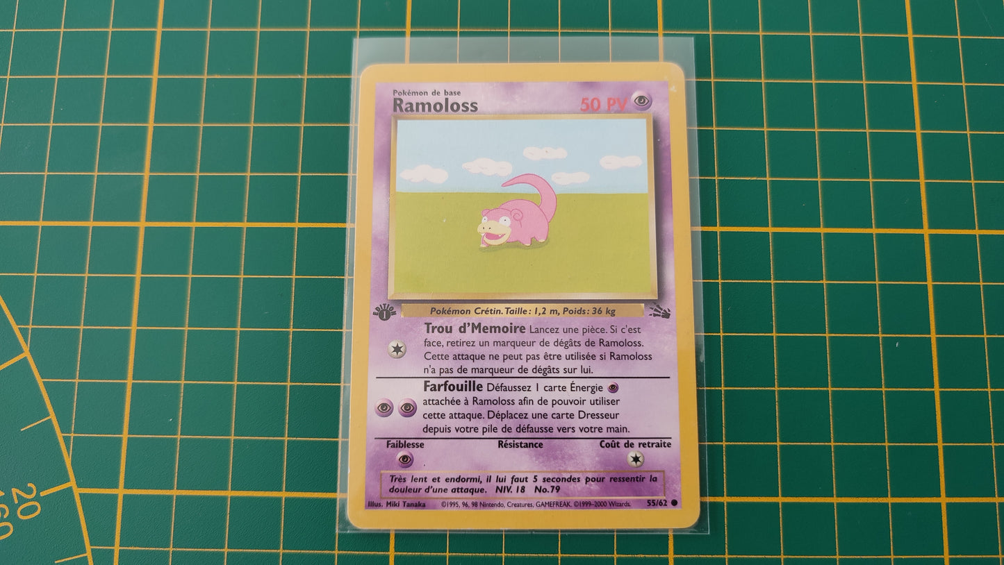 55/62 Carte Pokémon Ramoloss 55/62 commune 1ère édition Fossile Wizards #A73