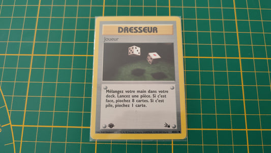 60/62 Carte Pokémon Dresseur joueur 60/62 1ère édition commune Fossile Wizards #A73 V2