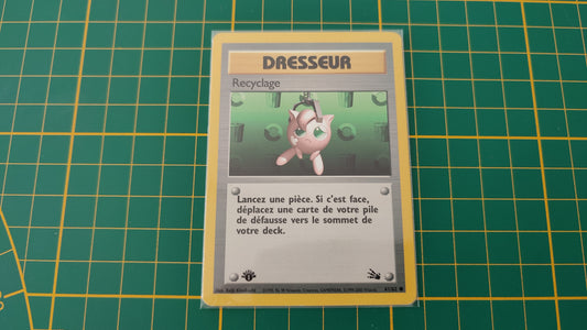 61/62 Carte Pokémon Dresseur Recyclage 61/62 1ère édition commune Fossile Wizards #A73 V2