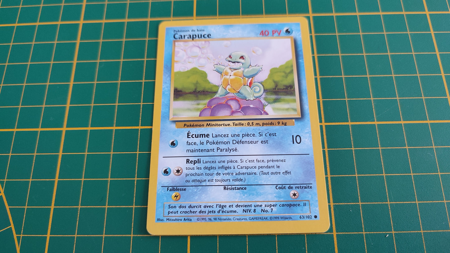 63/102 Carte Pokémon Caparuce 63/102 commune Wizards Set de base #C60