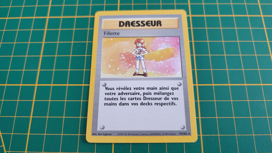 75/102 Carte Pokémon Dresseur Fillette rare 75/102 Wizards set de base #C60