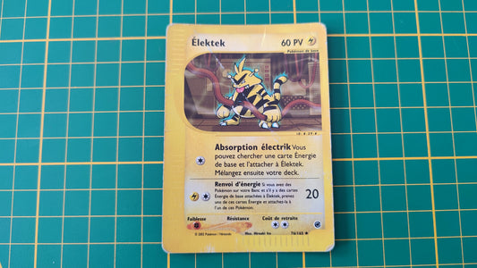 76/165 Carte Pokémon Elektek 76/165 peu commune reverse Expédition Wizards #A73