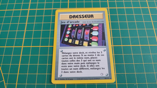 83/111 Carte Pokémon Dresseur Jeu d'arcade 83/111 rare Wizards Néo genesis #C60