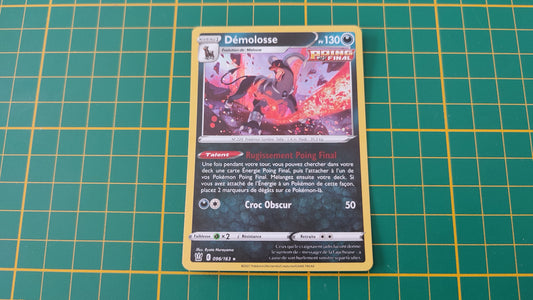 96/163 Carte Pokémon Démolosse rare holographique Epée et Bouclier EB05 Styles de combat #B10