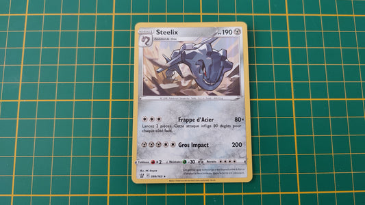 99/163 Carte Pokémon Steelix rare holographique Epée et Bouclier EB05 Styles de combat #B10