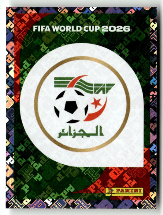 ALG 1 Logo de l'équipe d'Algérie - Sticker autocollant Panini Coupe du Monde FIFA 2026 - Pièce détachée