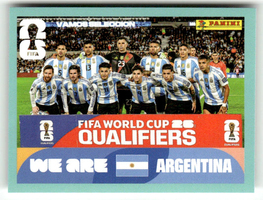 ARG 13 Team Photo - Sticker autocollant Panini Coupe du Monde FIFA 2026 Argentine - Pièce détachée