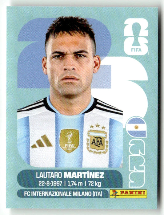 ARG 18 Lautaro Martinez - Sticker autocollant Panini Coupe du Monde FIFA 2026 Argentine - Pièce détachée