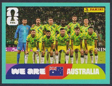 AUS 13 Team Photo - Sticker autocollant Panini Coupe du Monde FIFA 2026 Australie - Pièce détachée